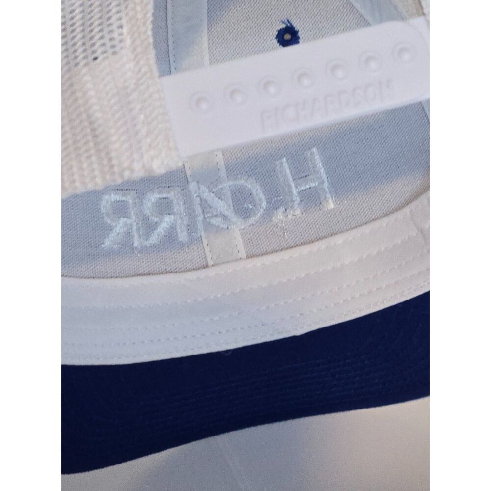 H. Carr Trucker Snapback Hat | Richardson Style 112 | Royal Blue White - Picture 6 of 10